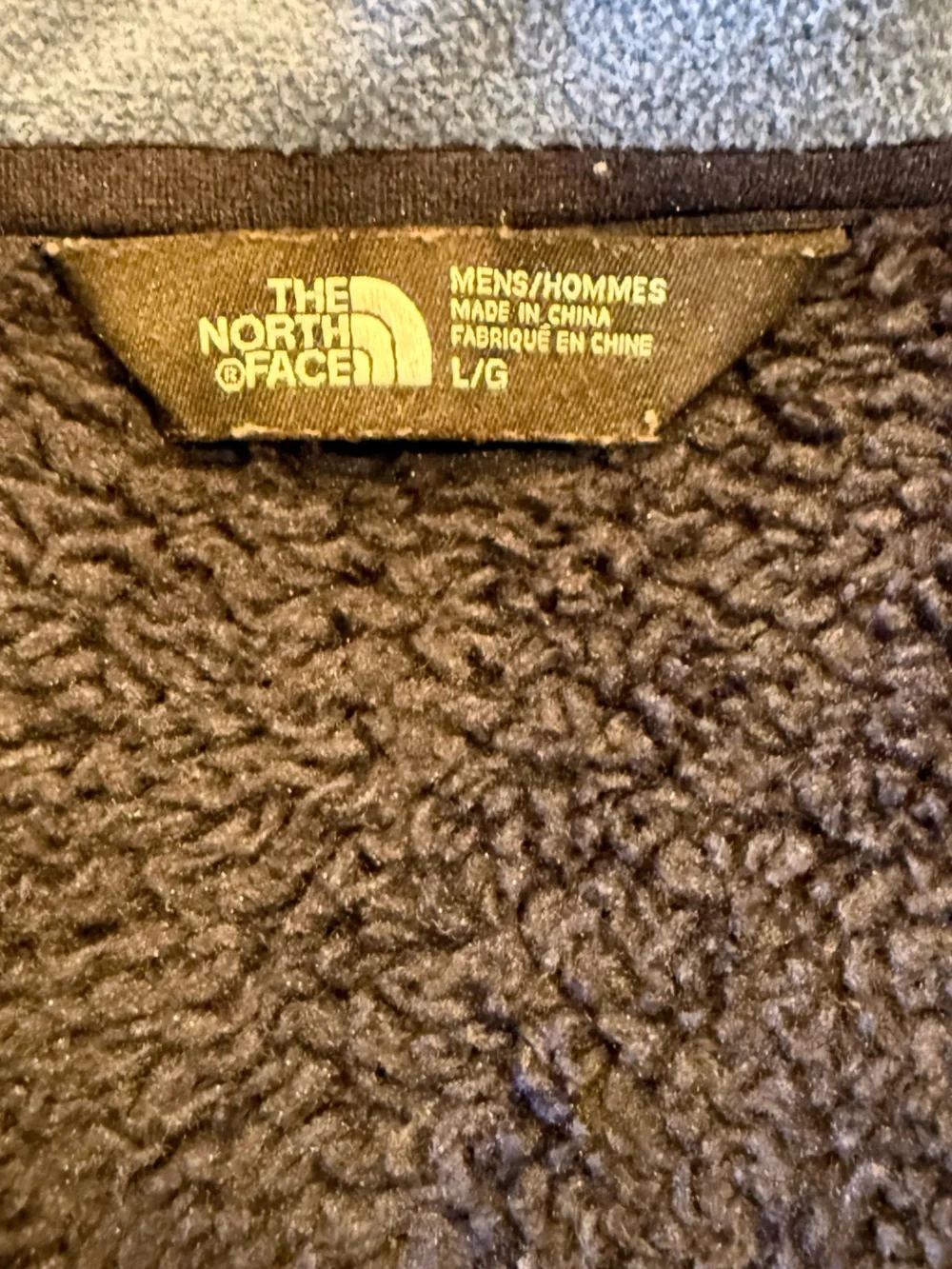 The North Face Men's Large Blue  Fleece Lined Full Zip Jacket